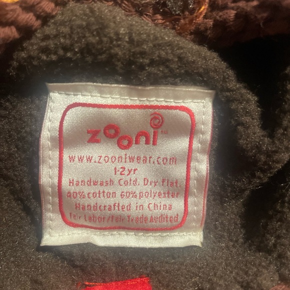 ZOONI Monkey Chimp Beanie, Cap, Balaclava. Handcrafted with custom yarns. NWOT - Picture 3 of 6